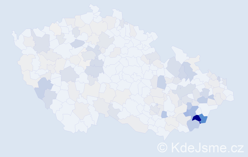 Příjmení: 'Maňasová', počet výskytů 489 v celé ČR