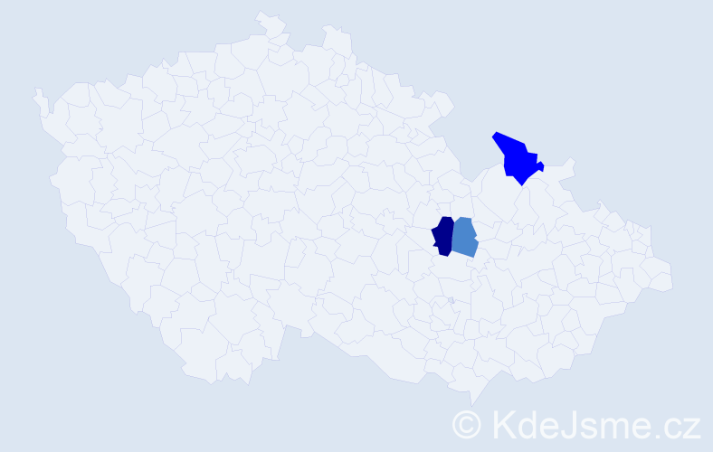 Příjmení: 'Savočková', počet výskytů 9 v celé ČR