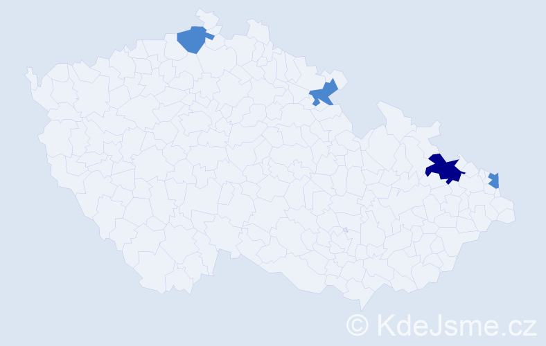 Příjmení: 'Szrajber', počet výskytů 6 v celé ČR