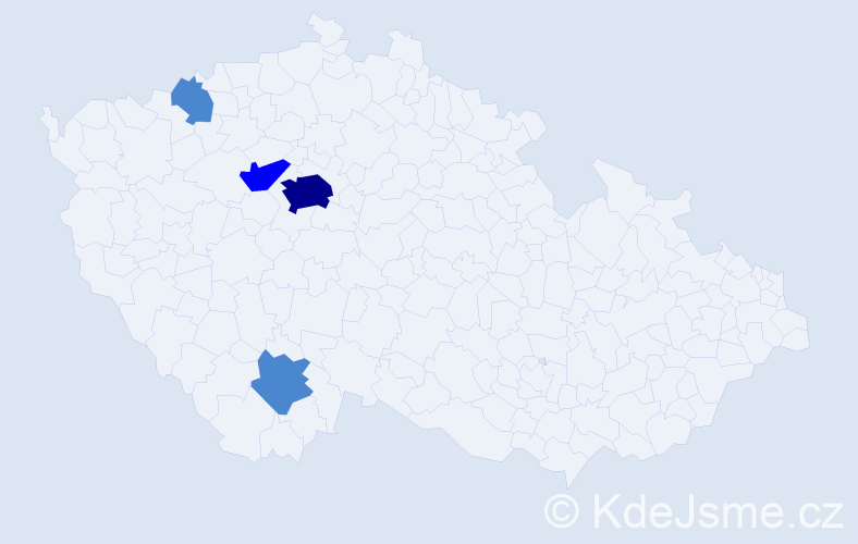Příjmení: 'Moreau', počet výskytů 7 v celé ČR