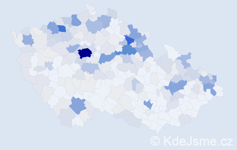 Příjmení: 'Peterová', počet výskytů 1029 v celé ČR