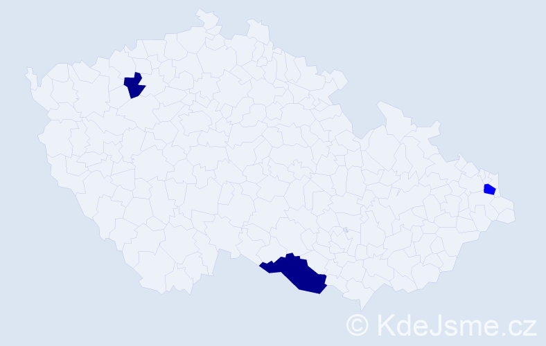 Příjmení: 'Dedinská', počet výskytů 8 v celé ČR