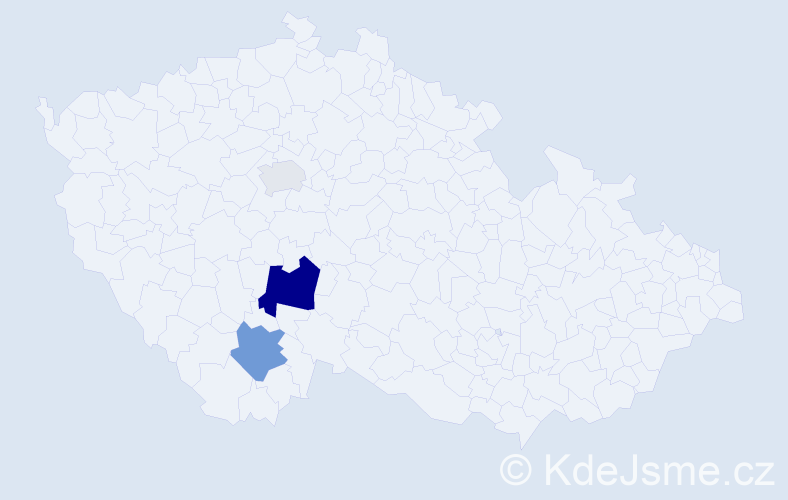 Příjmení: 'Panka', počet výskytů 7 v celé ČR