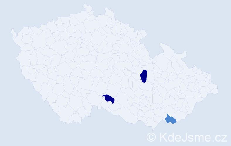 Příjmení: 'Sadlonová', počet výskytů 7 v celé ČR