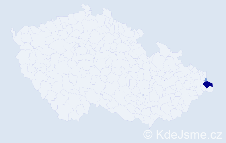 Příjmení: 'Siedlaczek', počet výskytů 14 v celé ČR