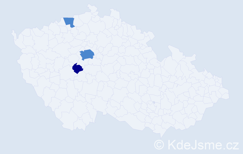Příjmení: 'Box', počet výskytů 5 v celé ČR