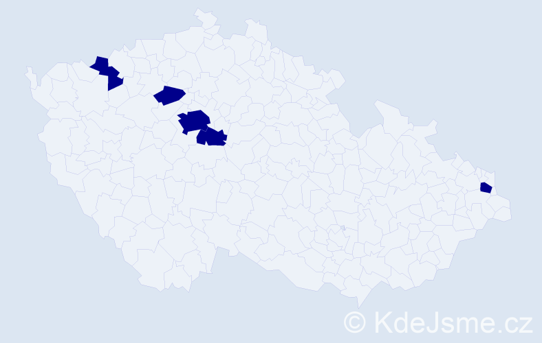Příjmení: 'Szeteiová', počet výskytů 10 v celé ČR