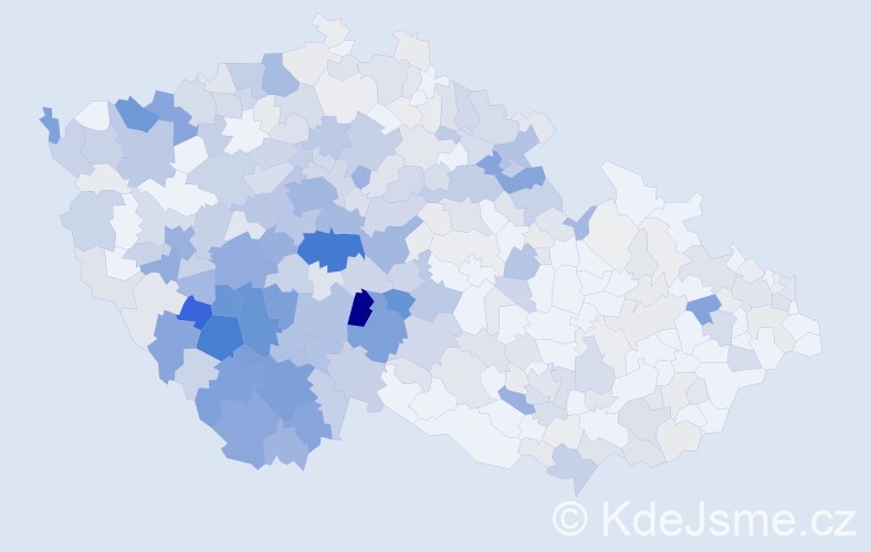 Příjmení: 'Vaněček', počet výskytů 1491 v celé ČR