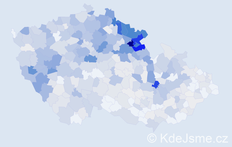 Příjmení: 'Hofman', počet výskytů 2357 v celé ČR