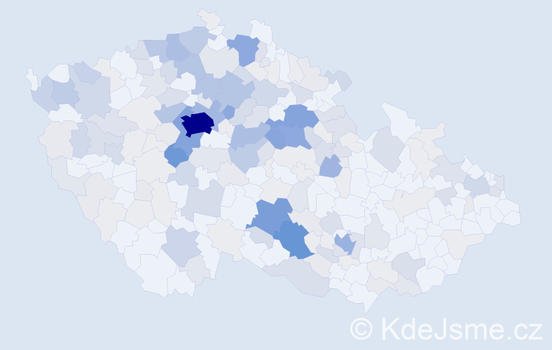 Příjmení: 'Rambousek', počet výskytů 834 v celé ČR