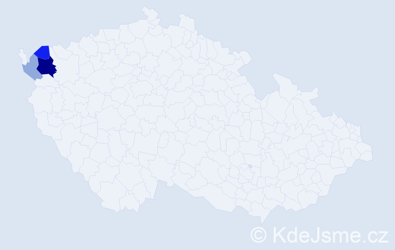 Příjmení: 'Pippenbacher', počet výskytů 9 v celé ČR