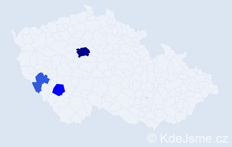 Příjmení: 'Růth', počet výskytů 12 v celé ČR