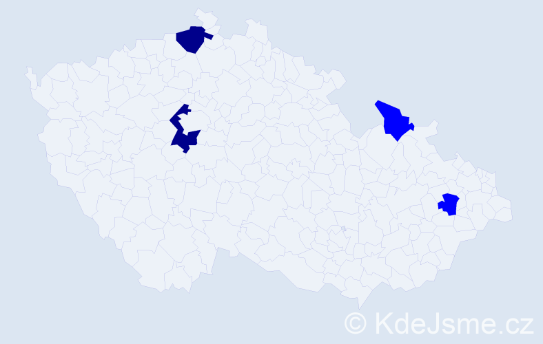 Příjmení: 'Kotrisová', počet výskytů 6 v celé ČR