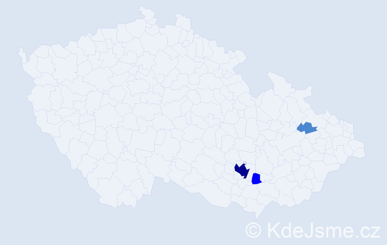 Příjmení: 'Fluss', počet výskytů 9 v celé ČR