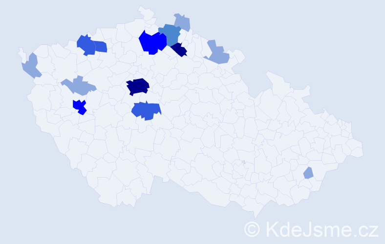 Příjmení: 'Kratzer', počet výskytů 34 v celé ČR