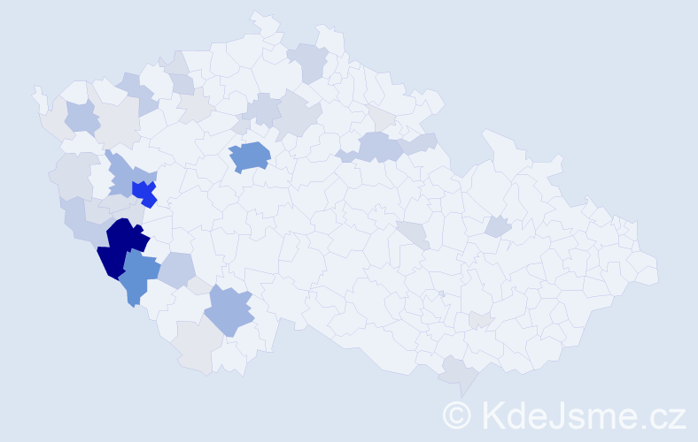 Příjmení: 'Pojar', počet výskytů 178 v celé ČR