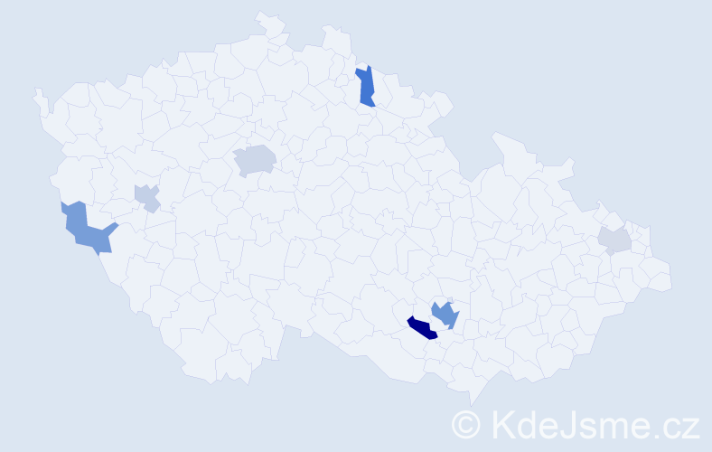 Příjmení: 'Fuller', počet výskytů 17 v celé ČR