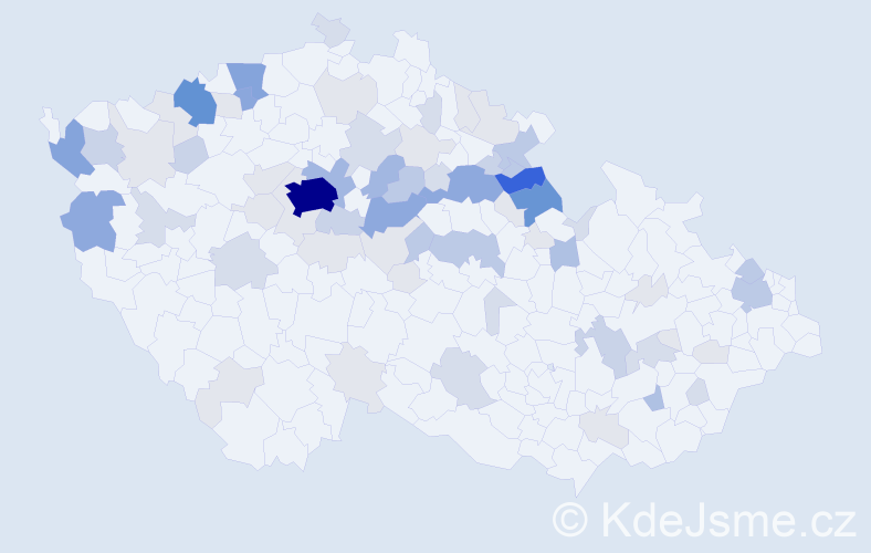 Příjmení: 'Bašková', počet výskytů 244 v celé ČR