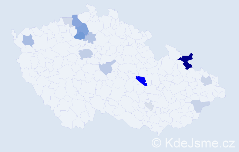 Příjmení: 'Nitsch', počet výskytů 43 v celé ČR
