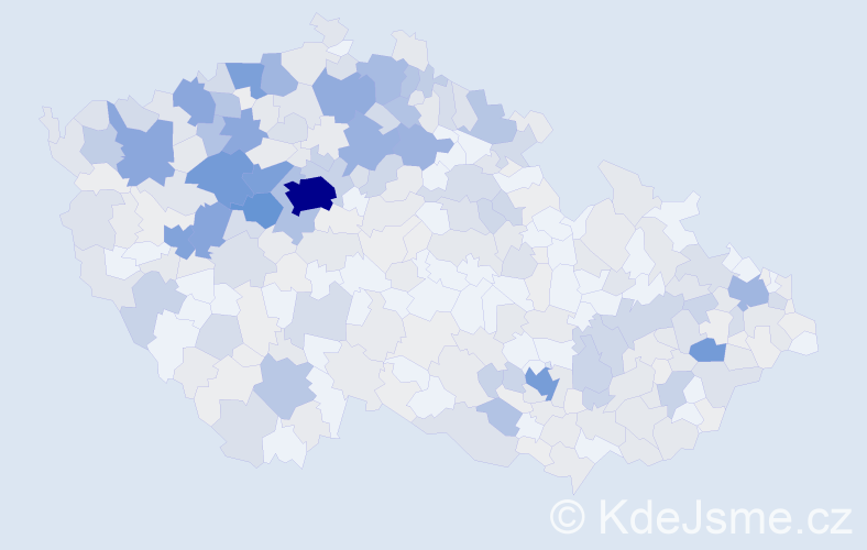 Příjmení: 'Pelcová', počet výskytů 1329 v celé ČR