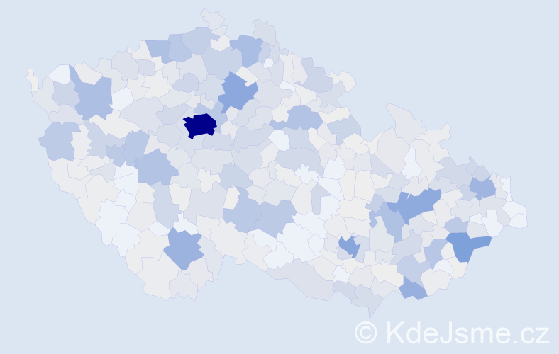 Příjmení: 'Zajíček', počet výskytů 2532 v celé ČR