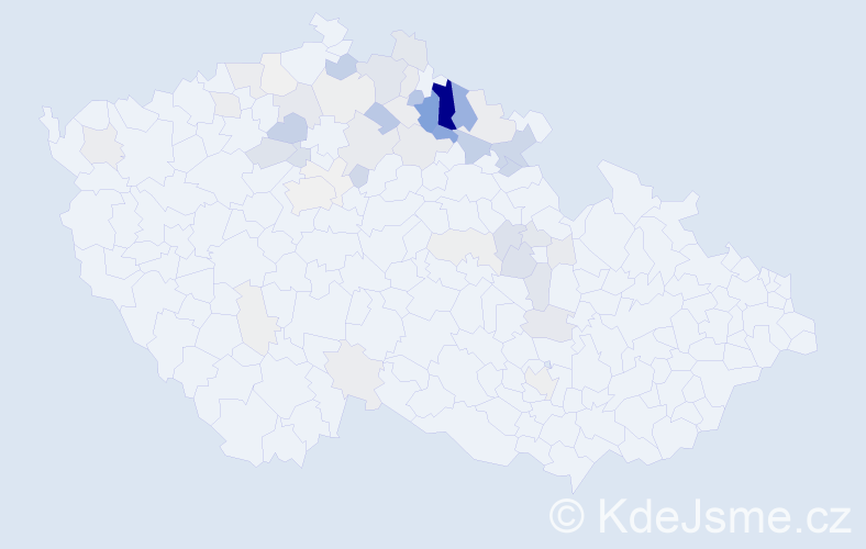 Příjmení: 'Vancl', počet výskytů 237 v celé ČR