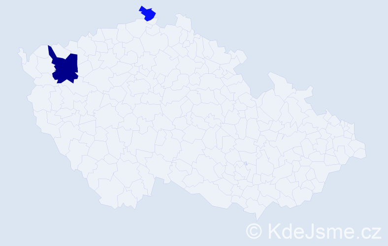 Příjmení: 'Crowell', počet výskytů 4 v celé ČR