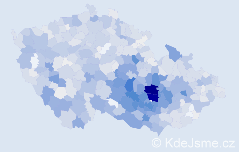 Příjmení: 'Sedlák', počet výskytů 4629 v celé ČR