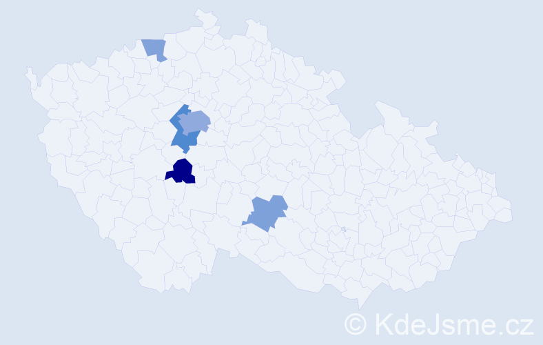 Příjmení: 'Všelicha', počet výskytů 11 v celé ČR