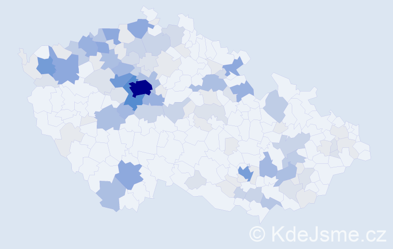 Příjmení: 'Ungerová', počet výskytů 396 v celé ČR