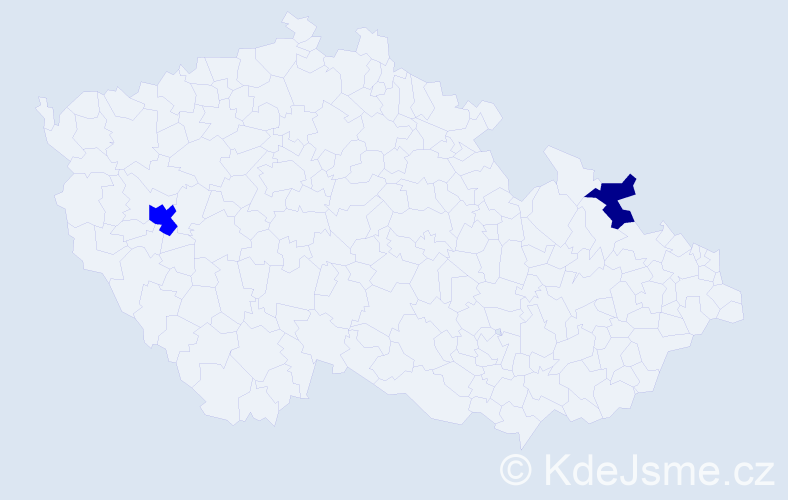 Příjmení: 'Savidisová', počet výskytů 3 v celé ČR
