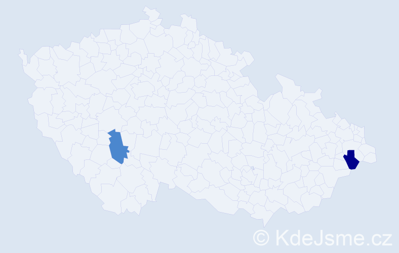 Příjmení: 'Bruncvik', počet výskytů 4 v celé ČR