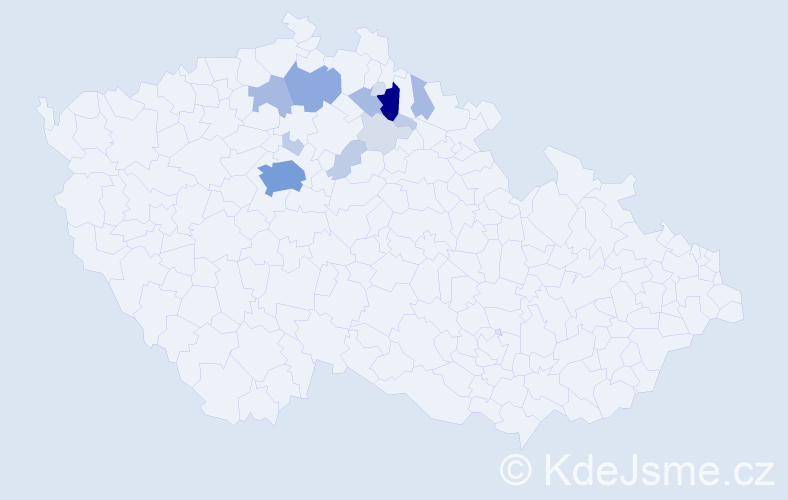 Příjmení: 'Máka', počet výskytů 47 v celé ČR