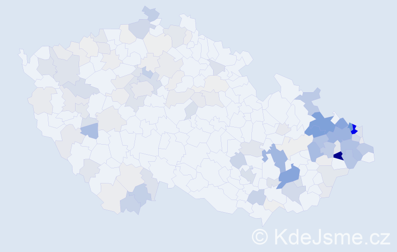 Příjmení: 'Adamčík', počet výskytů 584 v celé ČR