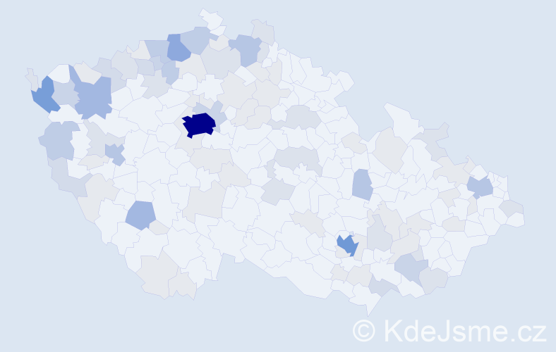 Příjmení: 'Bui', počet výskytů 246 v celé ČR