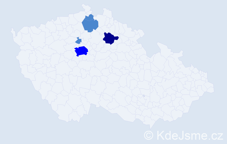 Příjmení: 'Firytová', počet výskytů 8 v celé ČR