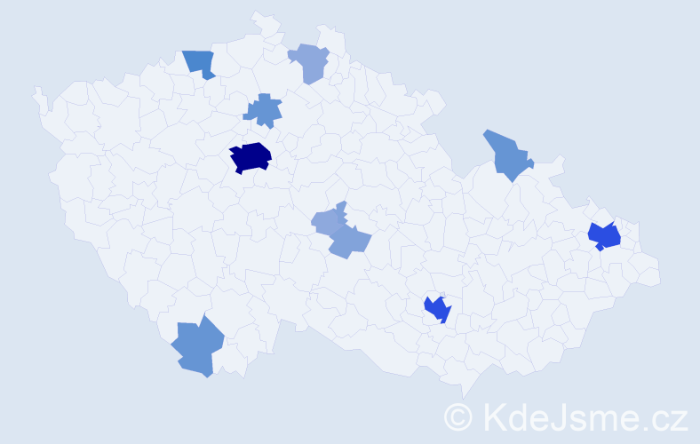Příjmení: 'Pompe', počet výskytů 35 v celé ČR