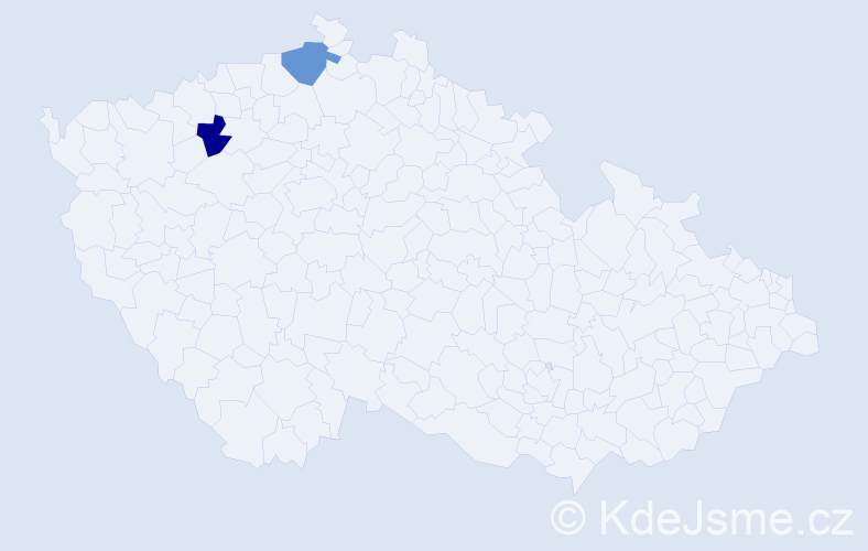 Příjmení: 'Kirillova', počet výskytů 2 v celé ČR
