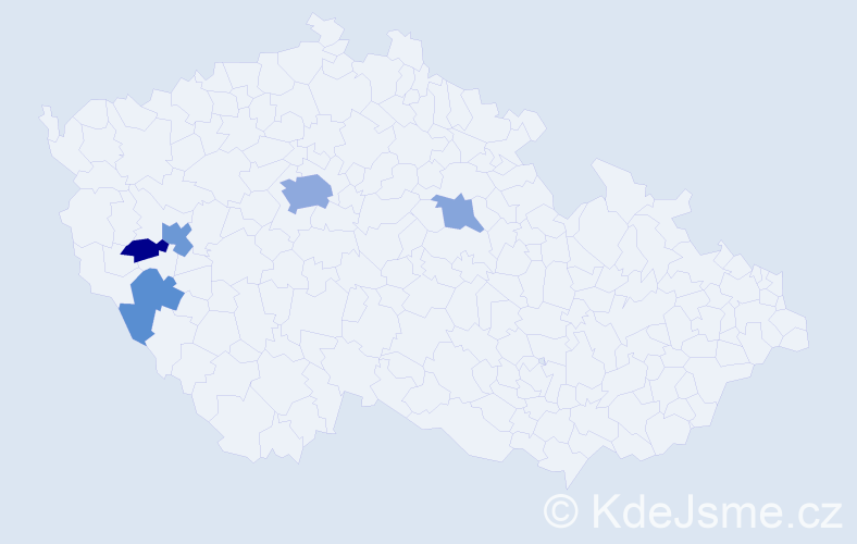 Příjmení: 'Kryvoruchko', počet výskytů 11 v celé ČR