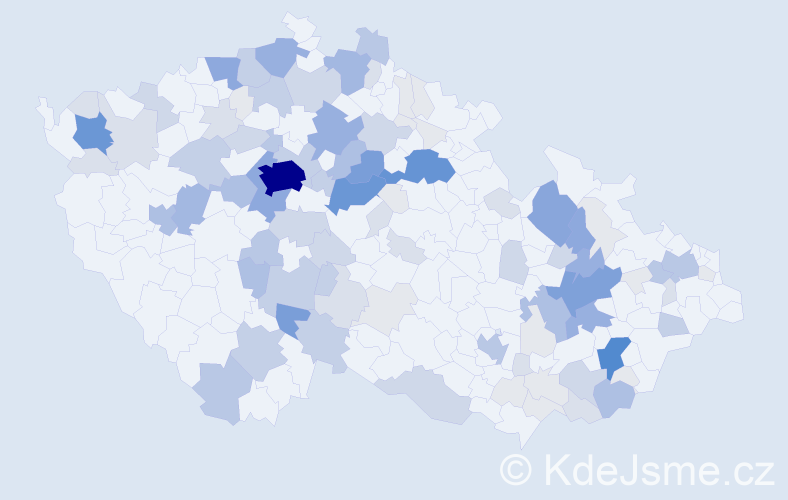 Příjmení: 'Záhorová', počet výskytů 416 v celé ČR