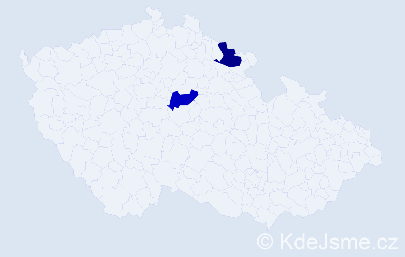 Příjmení: 'Marleku', počet výskytů 2 v celé ČR