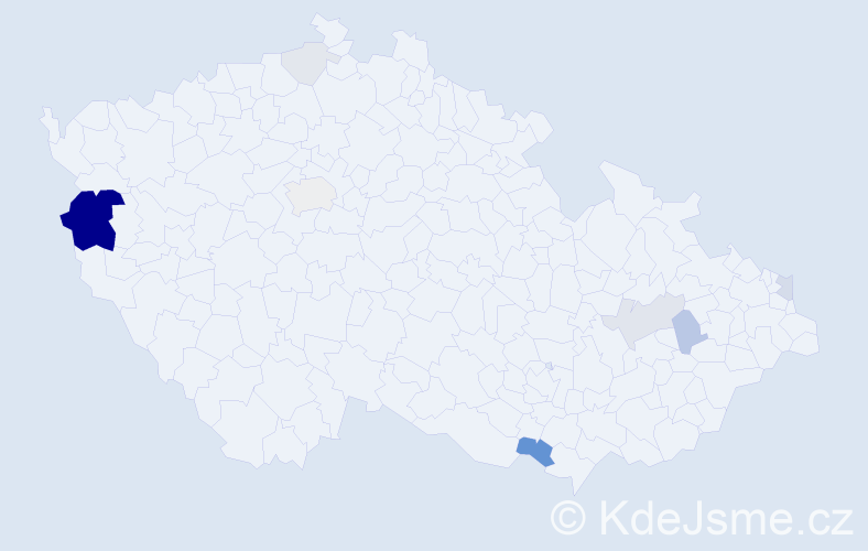 Příjmení: 'Sulimová', počet výskytů 32 v celé ČR