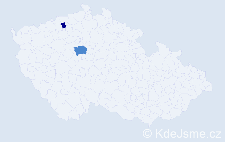 Příjmení: 'Skuthan', počet výskytů 4 v celé ČR