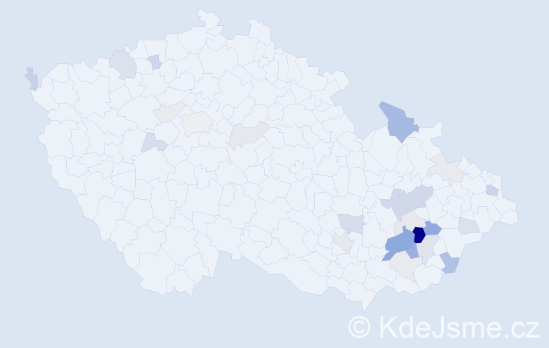 Příjmení: 'Lipnerová', počet výskytů 66 v celé ČR