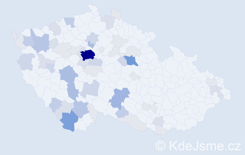 Příjmení: 'Linha', počet výskytů 178 v celé ČR