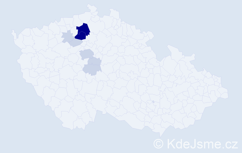 Příjmení: 'Cutych', počet výskytů 31 v celé ČR