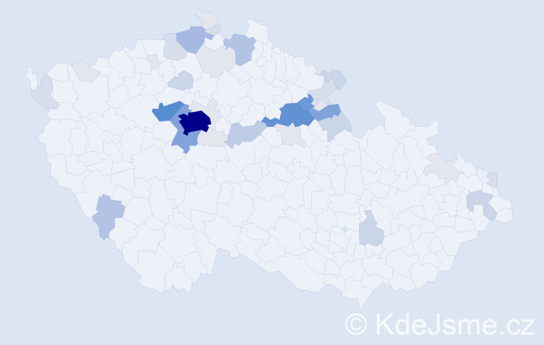 Příjmení: 'Panenka', počet výskytů 162 v celé ČR