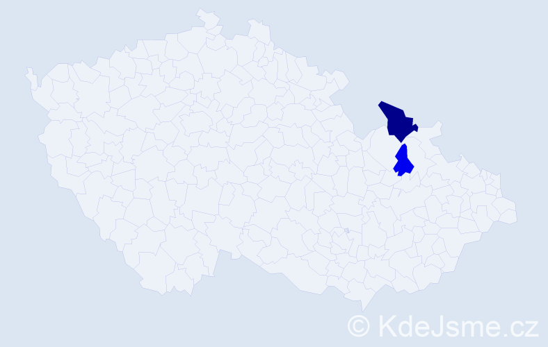 Příjmení: 'Laskaroglu', počet výskytů 4 v celé ČR