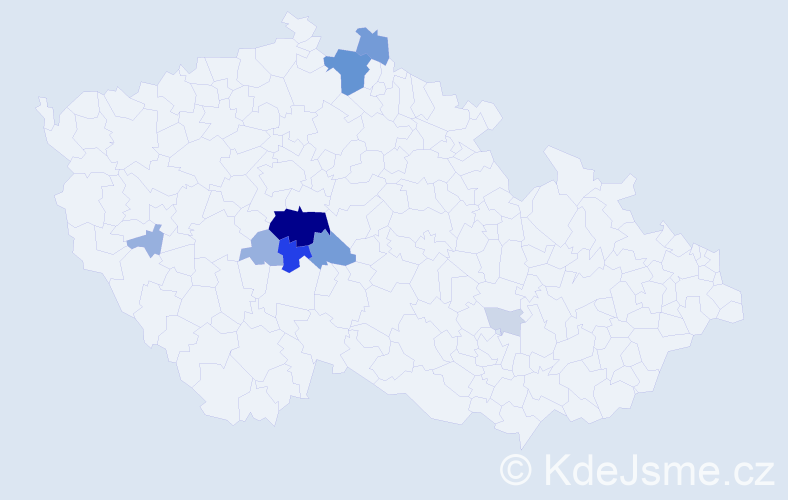 Příjmení: 'Kipor', počet výskytů 33 v celé ČR