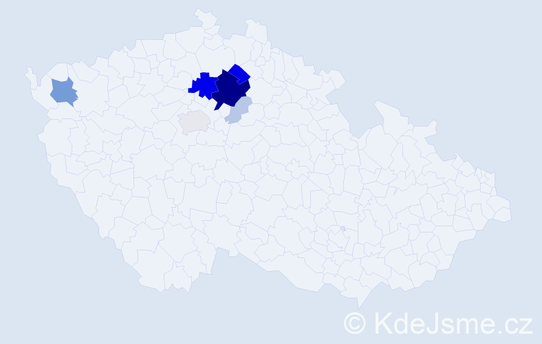 Příjmení: 'Pitrmocová', počet výskytů 39 v celé ČR